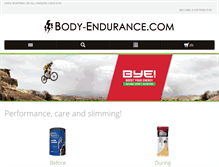 Tablet Screenshot of body-endurance.com